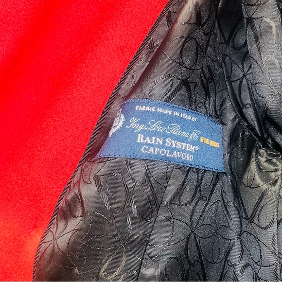 ❤️ Brooks Brothers Red Wool Trench Coat – Size Small – 100% Wool - Picture 5 of 7